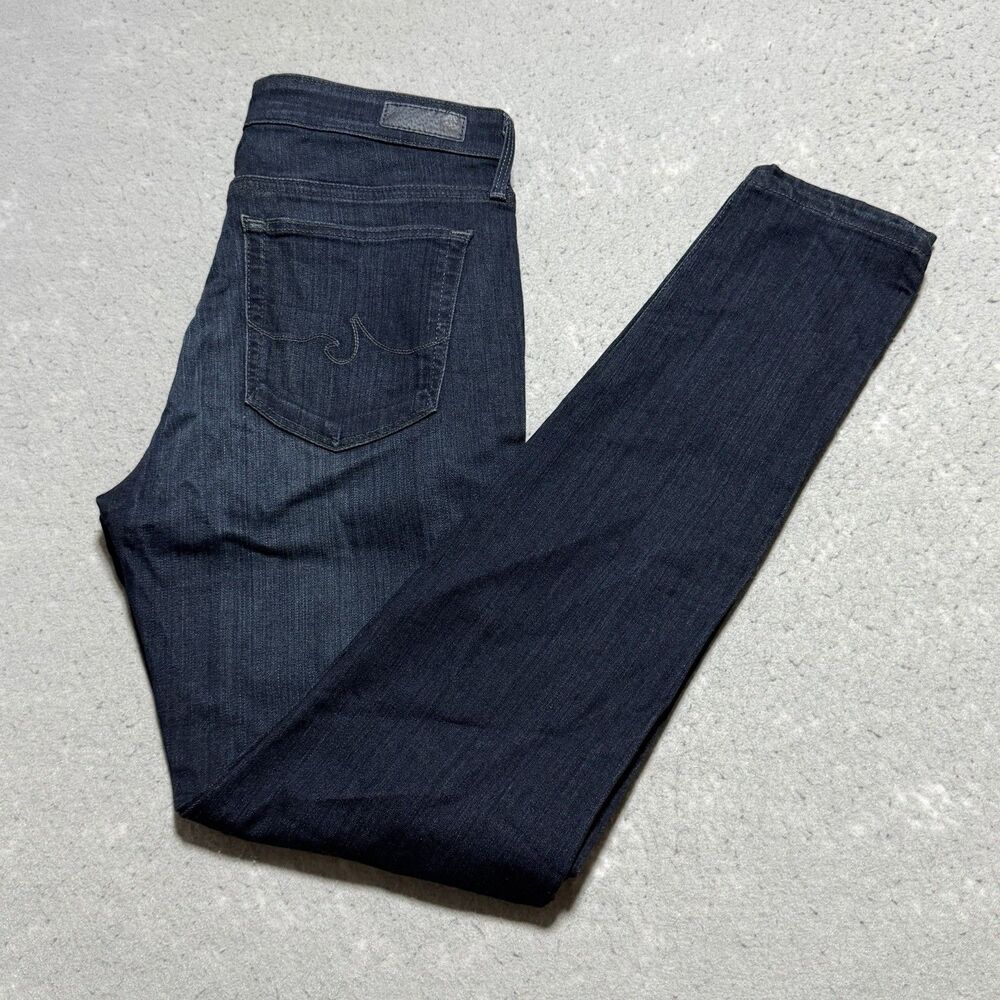 AG Adriano Goldschmied Jeans Womens 30 The Farrah Skinny High-Rise Dark Denim